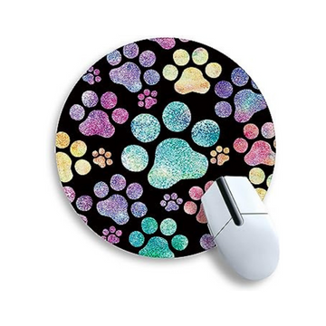 Cat Paw Round Mouse Pad Mouse Mat - Cute and Fun Desk Accessory