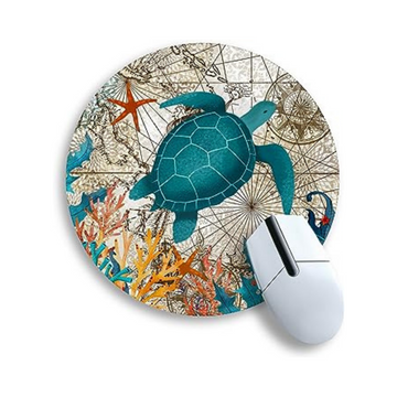 Sea Turtle Round Mouse Pad - 8.6 Inch