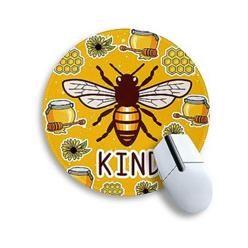 Bee Kind Mouse Pad - 8.6 x 8.6 Inch