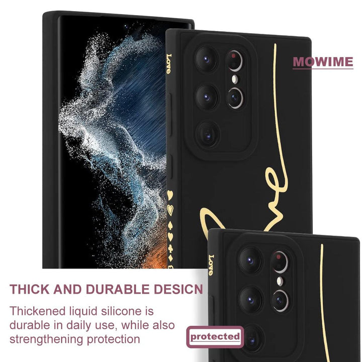 MOWIME Love Letter Case for Galaxy S24 Ultra - Black - DOKUTRONIX