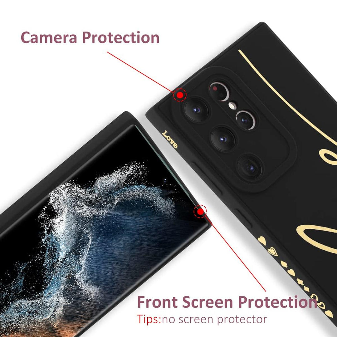 MOWIME Love Letter Case for Galaxy S24 Ultra - Black - DOKUTRONIX