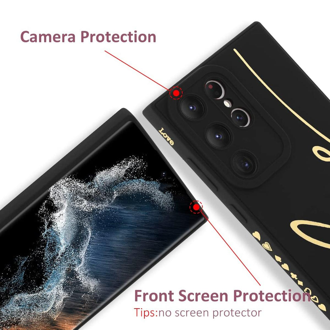 MOWIME Love Letter Case for Galaxy S24 Ultra - Black - DOKUTRONIX