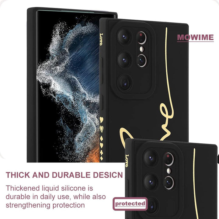 MOWIME Love Letter Case for Galaxy S24 Ultra - Black - DOKUTRONIX