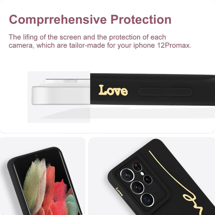MOWIME Love Letter Case for Galaxy S24 Ultra - Black - DOKUTRONIX