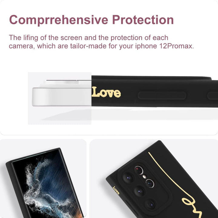 MOWIME Love Letter Case for Galaxy S24 Ultra - Black - DOKUTRONIX