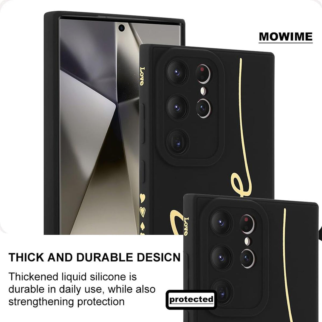 MOWIME Love Letter Case for Galaxy S24 Ultra - Black - DOKUTRONIX