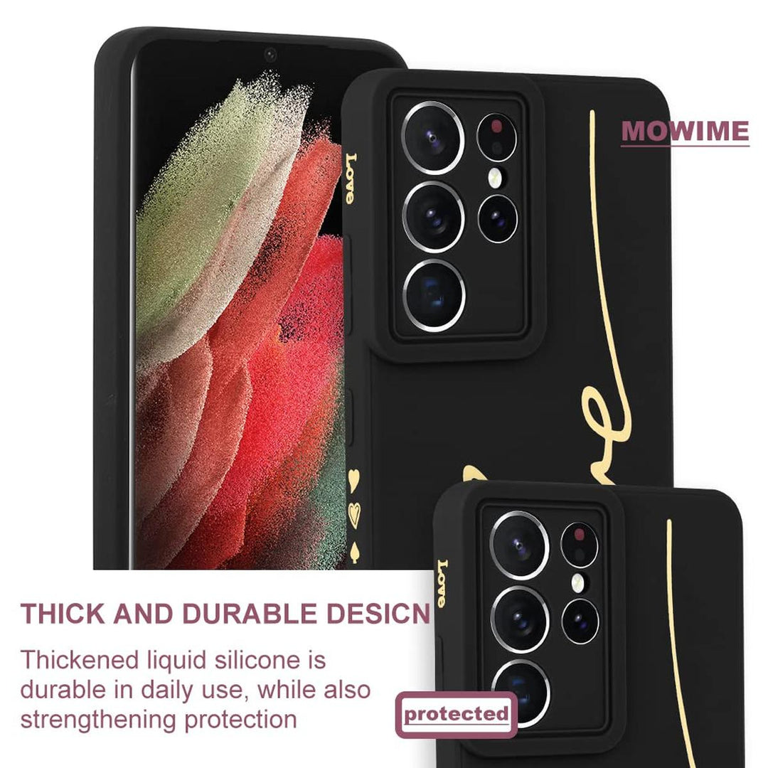 MOWIME Love Letter Case for Galaxy S24 Ultra - Black - DOKUTRONIX