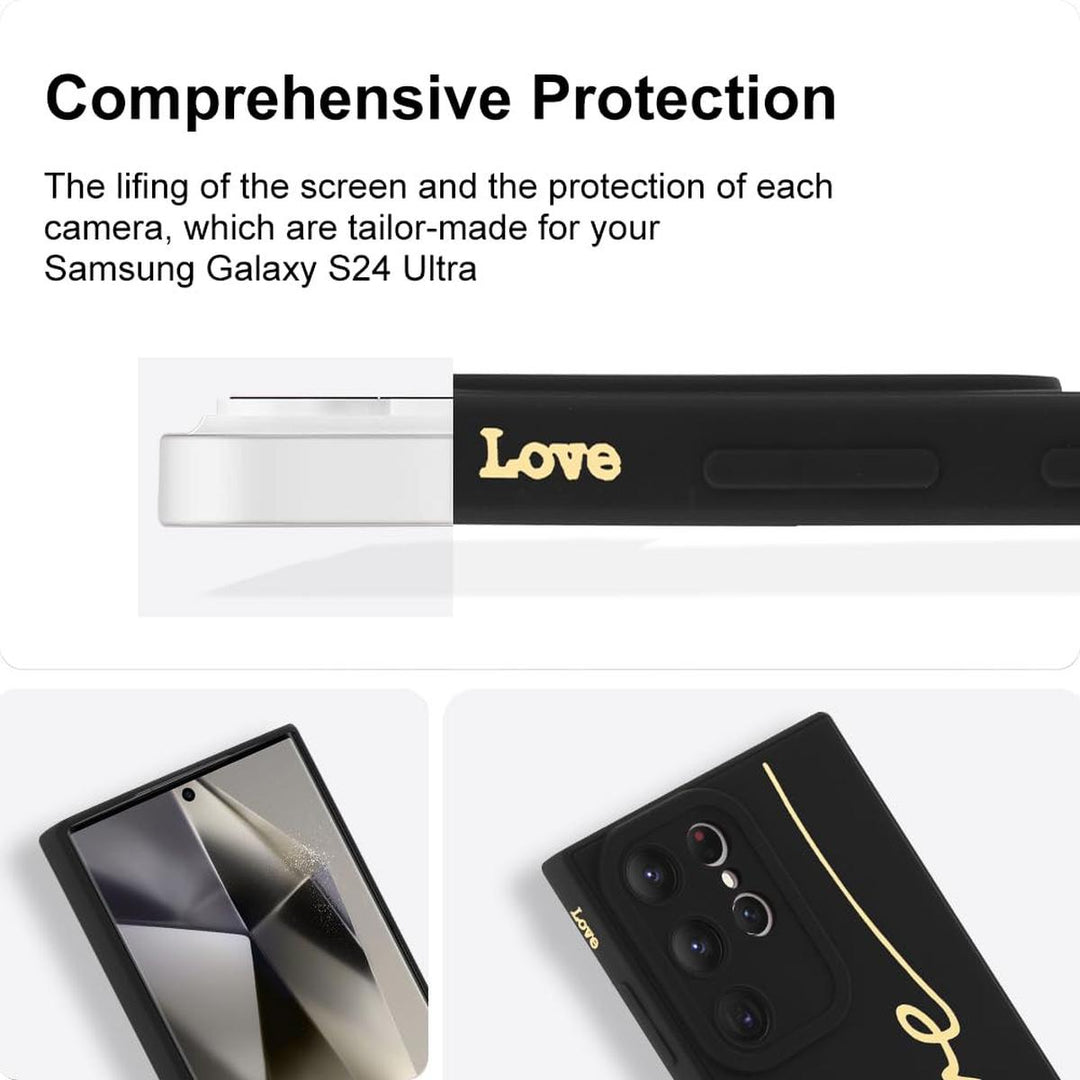 MOWIME Love Letter Case for Galaxy S24 Ultra - Black - DOKUTRONIX