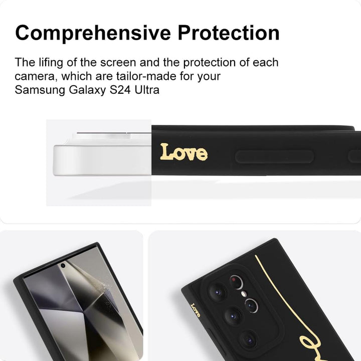 MOWIME Love Letter Case for Galaxy S24 Ultra - Black - DOKUTRONIX