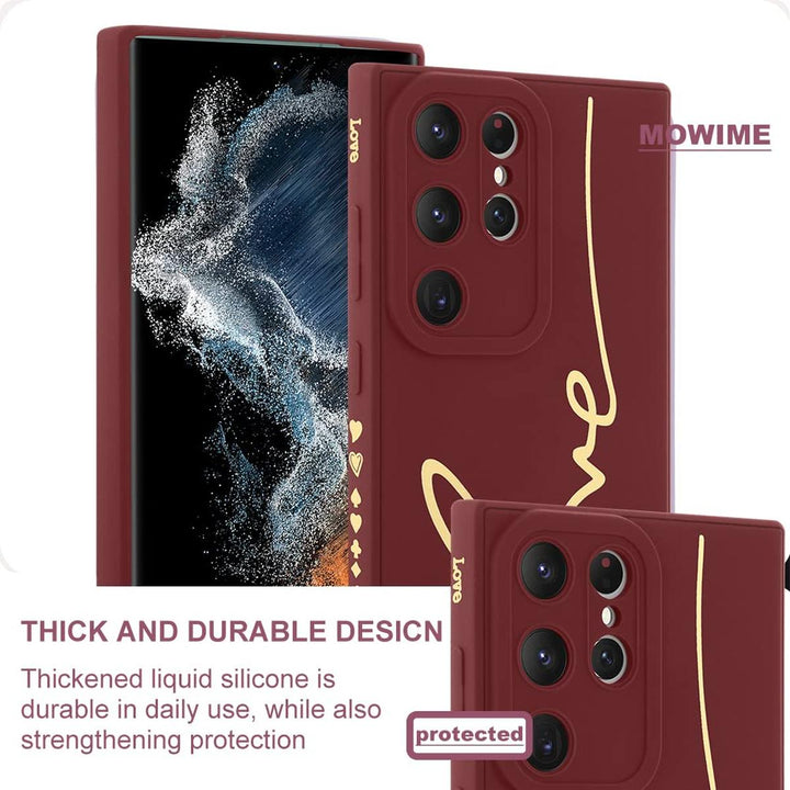 MOWIME Love Letter Case for Galaxy S24 Ultra - Black - DOKUTRONIX