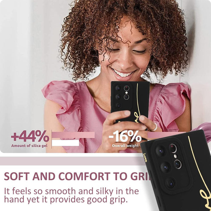 MOWIME Love Letter Case for Galaxy S24 Ultra - Black - DOKUTRONIX