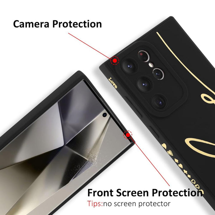MOWIME Love Letter Case for Galaxy S24 Ultra - Black - DOKUTRONIX