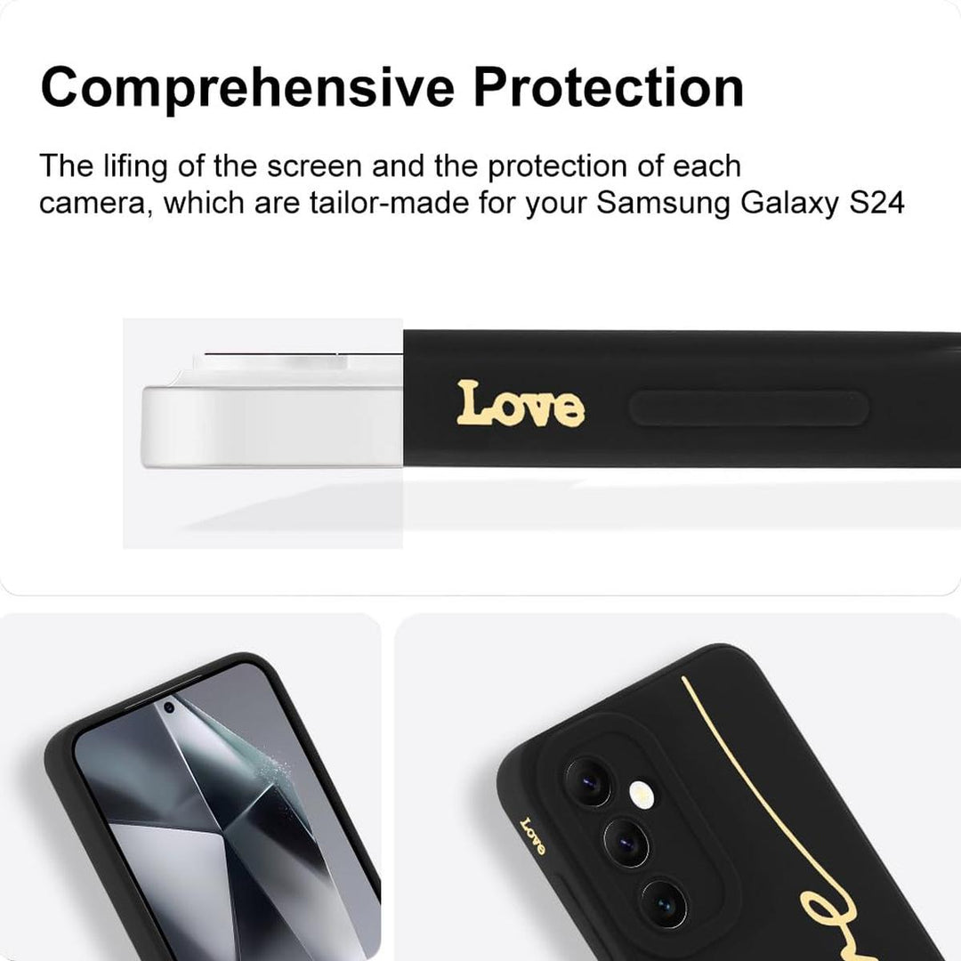 MOWIME Love Letter Case for Galaxy S24 Ultra - Black - DOKUTRONIX
