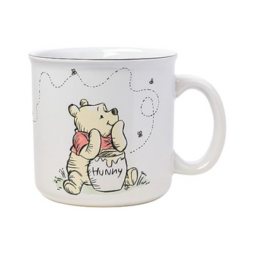 Disney Winnie the Pooh But First Hunny Piglet Ceramic Camper Mug - 20 Ounces