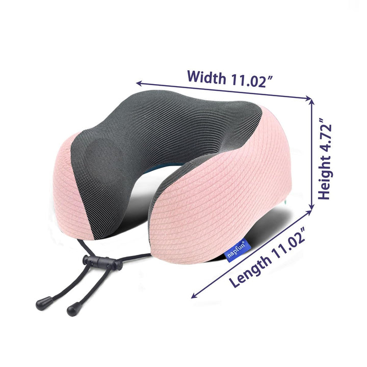NapFun Travel Neck Pillow - Pure Memory Foam Bliss - DOKUTRONIX