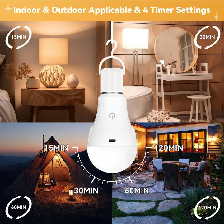 MagicGlow Remote LED Bulbs - 3 Colors, Dimmable Duo - DOKUTRONIX