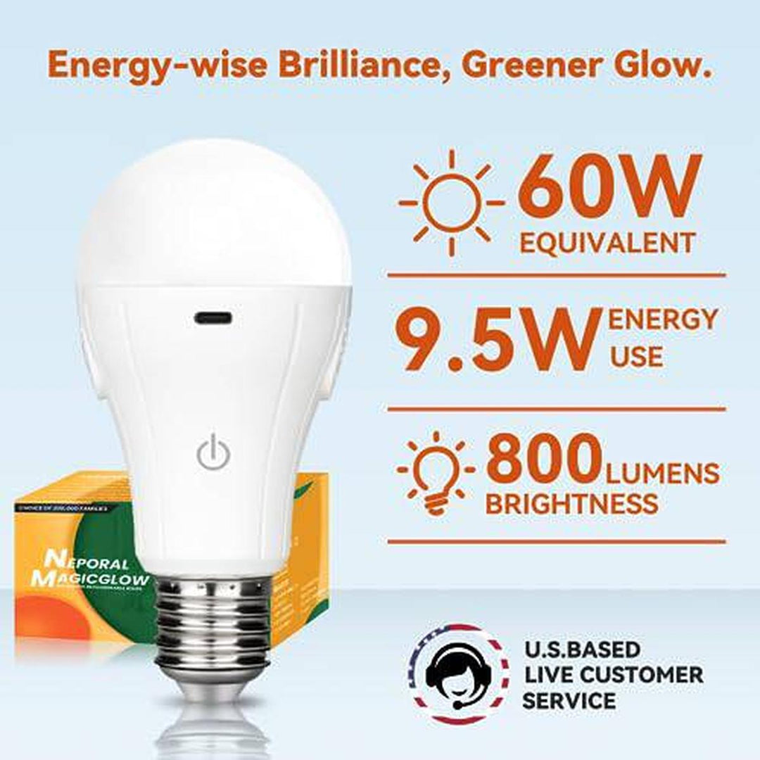MagicGlow Remote LED Bulbs - 3 Colors, Dimmable Duo - DOKUTRONIX