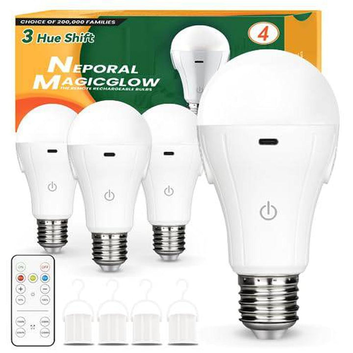 MagicGlow Remote LED Bulbs - 3 Colors, Dimmable Duo - DOKUTRONIX