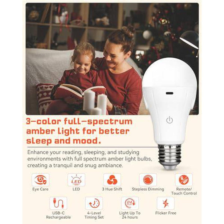 MagicGlow Remote LED Bulbs - 3 Colors, Dimmable Duo - DOKUTRONIX