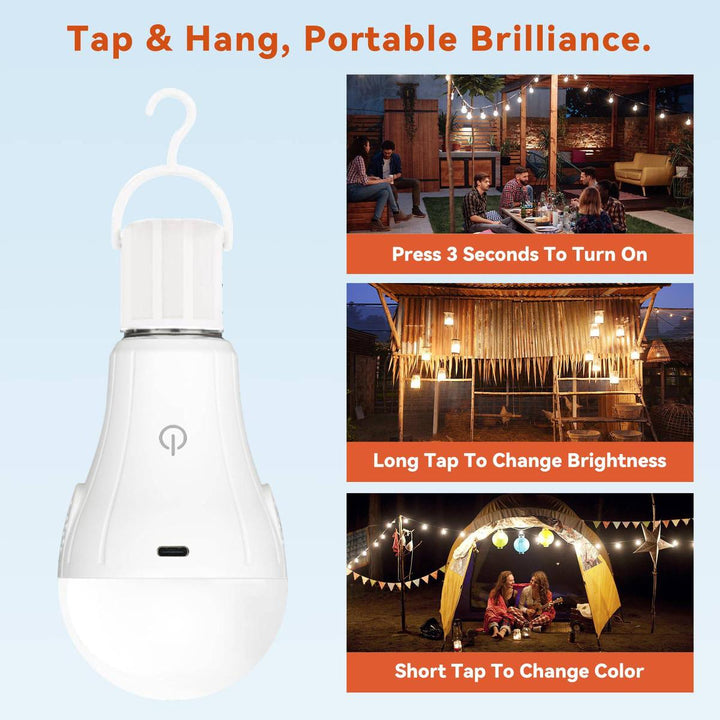 MagicGlow Remote LED Bulbs - 3 Colors, Dimmable Duo - DOKUTRONIX
