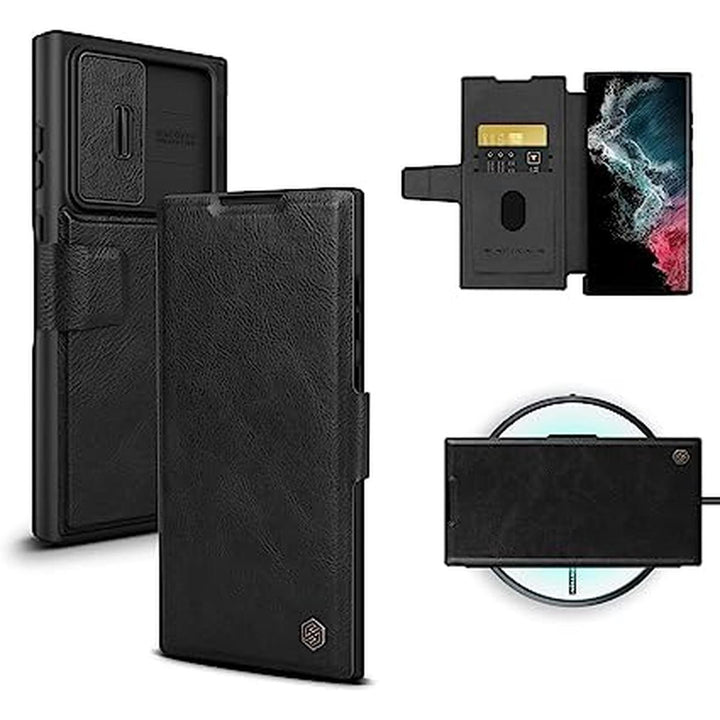 Nillkin S23 Ultra Wallet Case (Black) - DOKUTRONIX