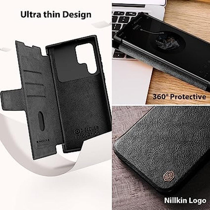 Nillkin S23 Ultra Wallet Case (Black) - DOKUTRONIX