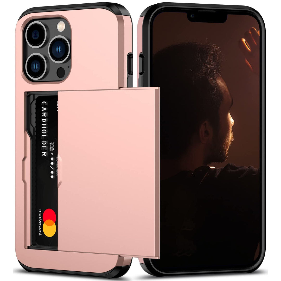 Nvollnoe Rose Gold iPhone 13 Pro Card Case - DOKUTRONIX