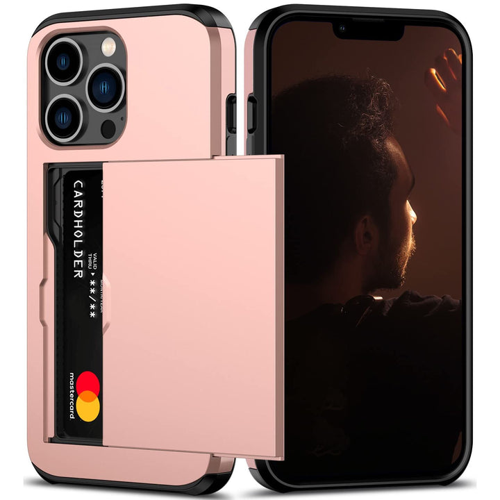 Nvollnoe Rose Gold iPhone 13 Pro Card Case - DOKUTRONIX