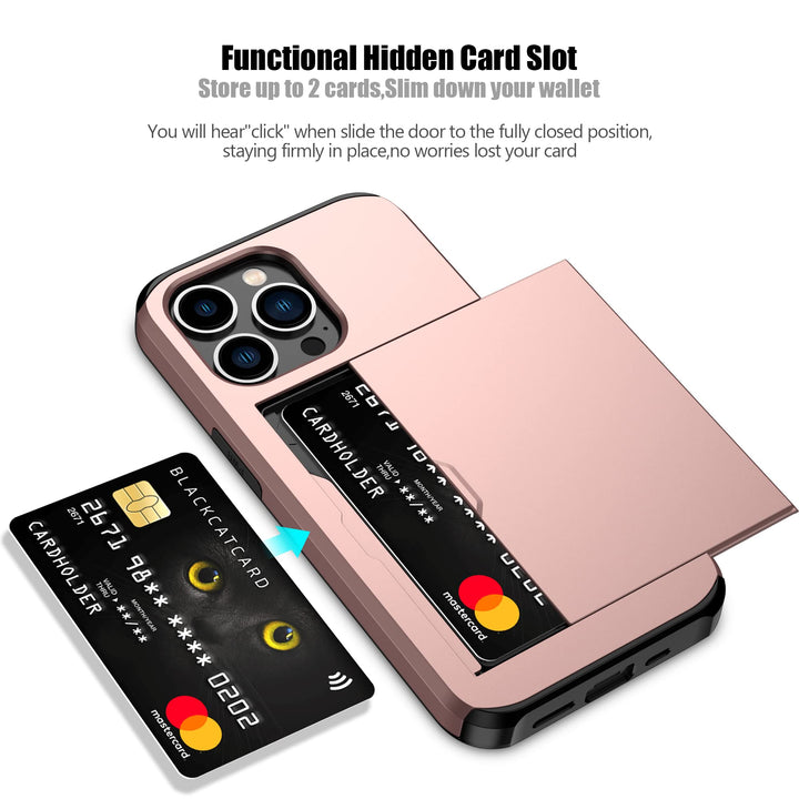 Nvollnoe Rose Gold iPhone 13 Pro Card Case - DOKUTRONIX