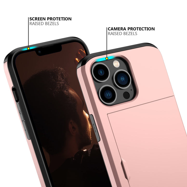 Nvollnoe Rose Gold iPhone 13 Pro Card Case - DOKUTRONIX