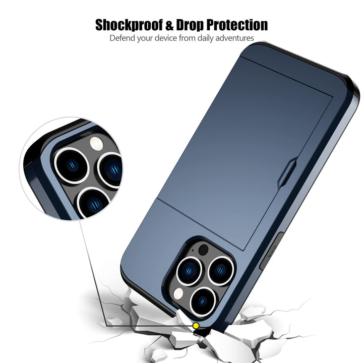 Nvollnoe Heavy Duty Wallet Case for iPhone 13 Pro - DOKUTRONIX