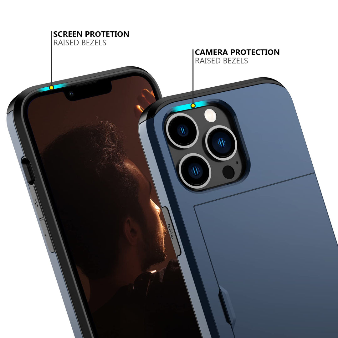 Nvollnoe Heavy Duty Wallet Case for iPhone 13 Pro - DOKUTRONIX