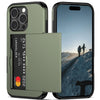 Nvollnoe iPhone 16 Pro Dual Layer Wallet Case - Green
