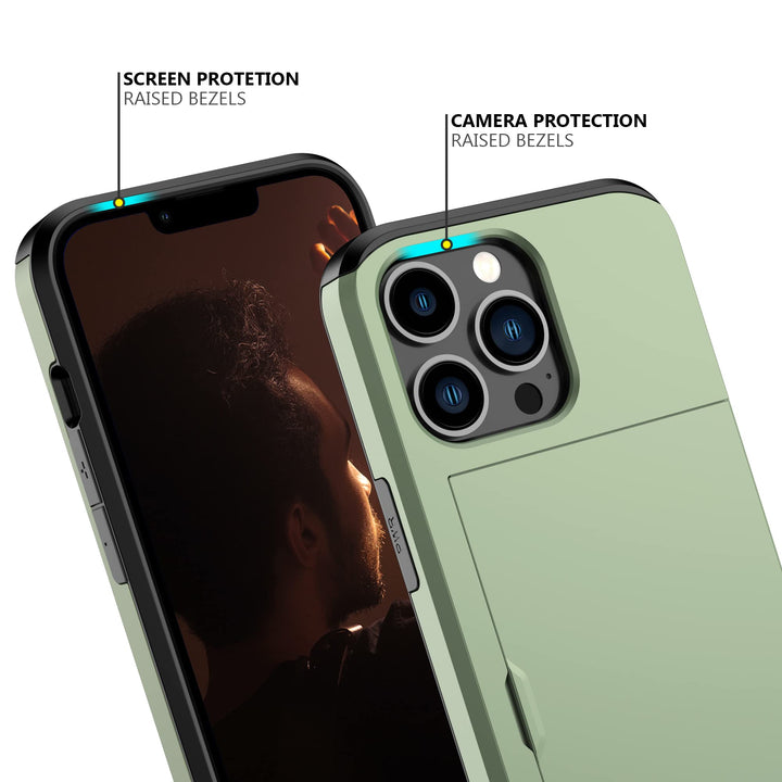 Nvollnoe Slim iPhone 13 Pro Card Holder Case - DOKUTRONIX