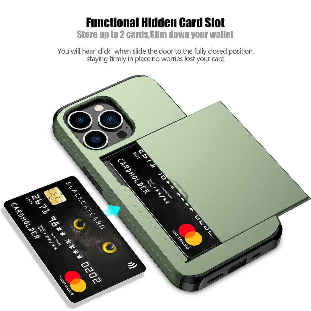 Nvollnoe Slim iPhone 13 Pro Card Holder Case - DOKUTRONIX
