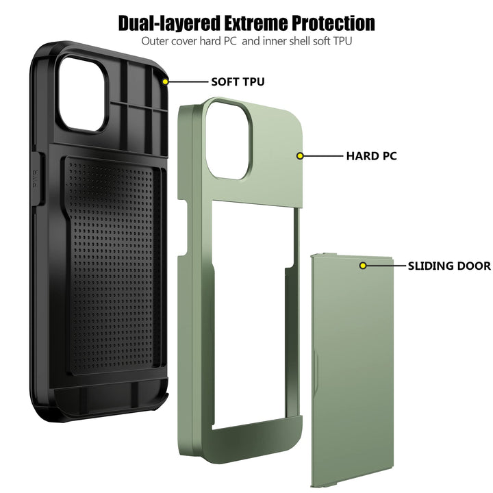 Nvollnoe Slim iPhone 13 Pro Card Holder Case - DOKUTRONIX