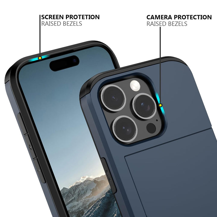 Nvollnoe Slim Card Holder Case for iPhone 16 Pro - DOKUTRONIX