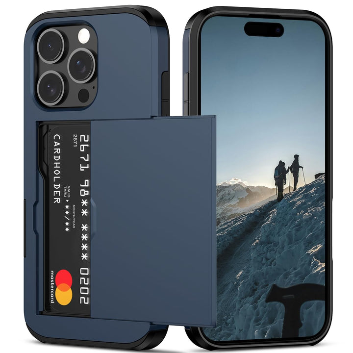 Nvollnoe Slim Card Holder Case for iPhone 16 Pro - DOKUTRONIX