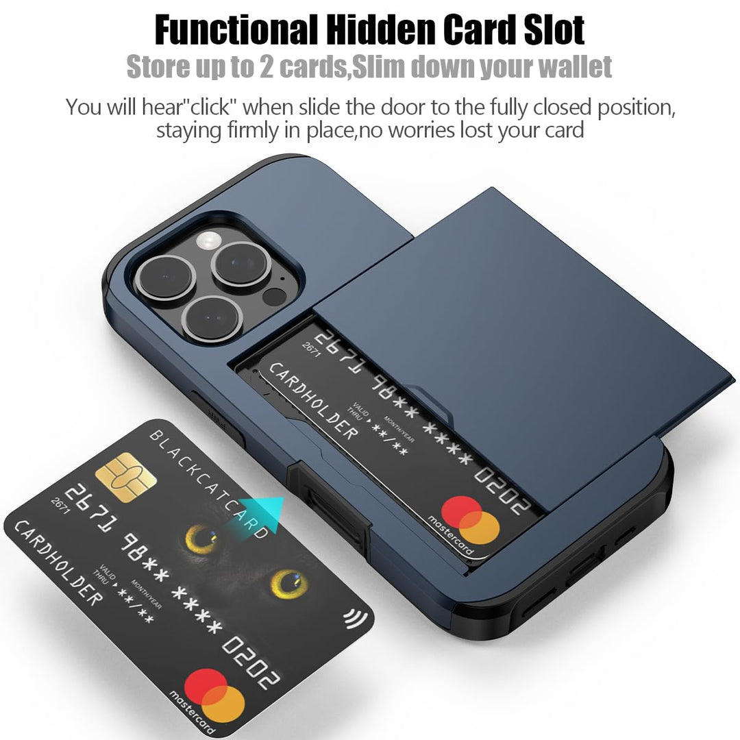 Nvollnoe Slim Card Holder Case for iPhone 16 Pro - DOKUTRONIX