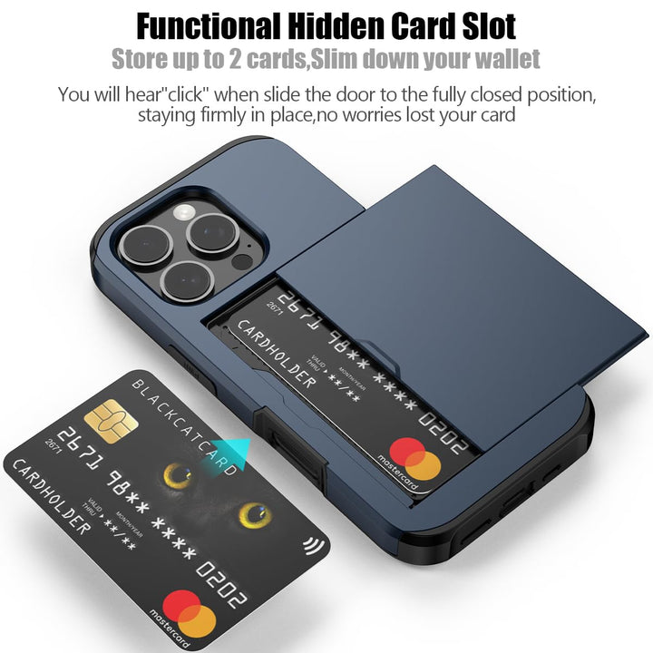 Nvollnoe Slim Card Holder Case for iPhone 16 Pro - DOKUTRONIX