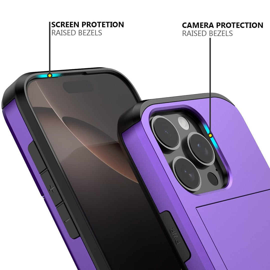 Nvollnoe Slim Shockproof Wallet Case for iPhone 16 Pro - DOKUTRONIX