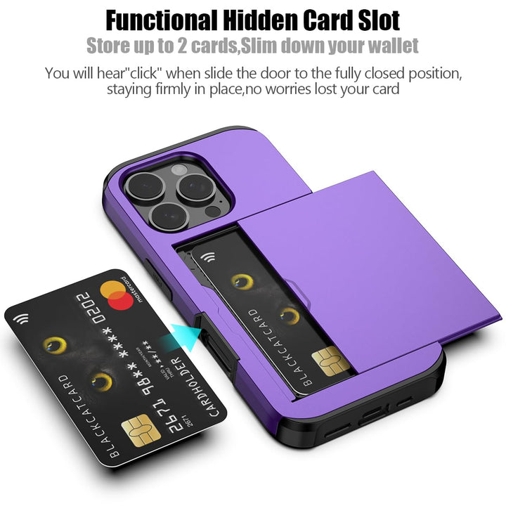 Nvollnoe Slim Shockproof Wallet Case for iPhone 16 Pro - DOKUTRONIX