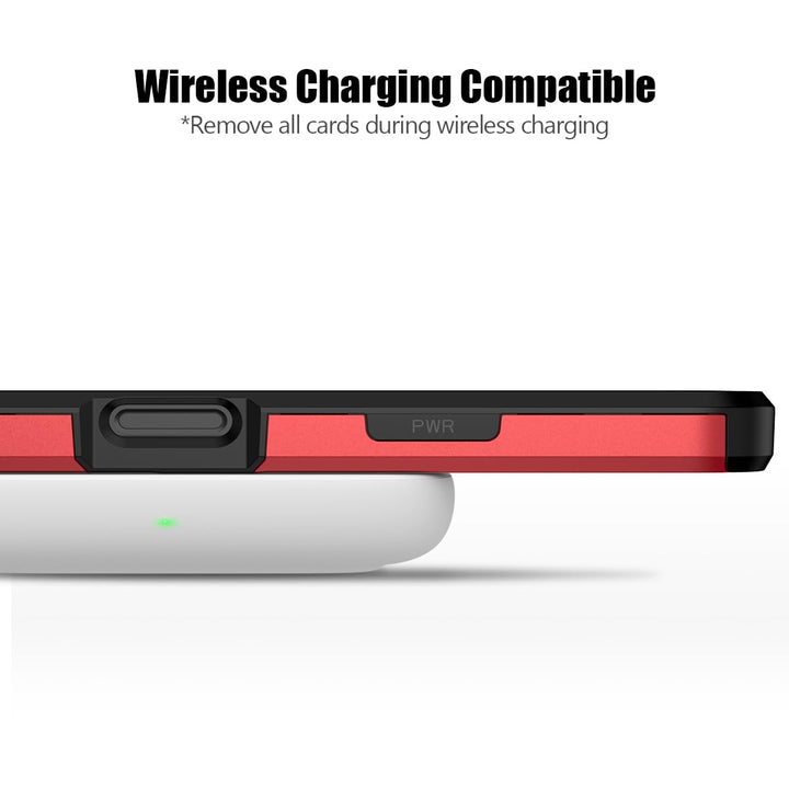 Nvollnoe Slim Wallet Case for iPhone 16 Pro - Red - DOKUTRONIX