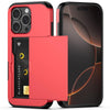 Nvollnoe Slim Wallet Case for iPhone 16 Pro - Red