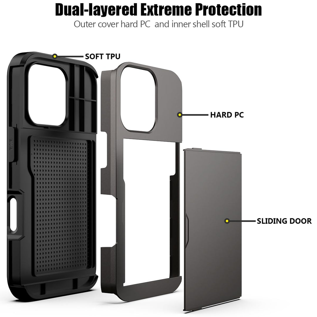 Nvollnoe SlimShield Wallet Case for iPhone 16 Pro - DOKUTRONIX
