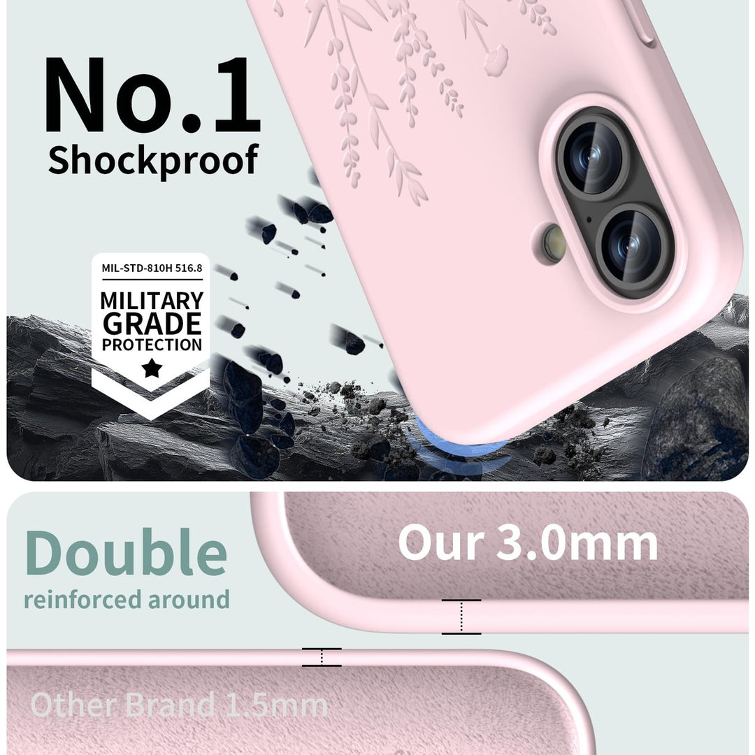 Magsafe Floral iPhone 16 Case - DOKUTRONIX