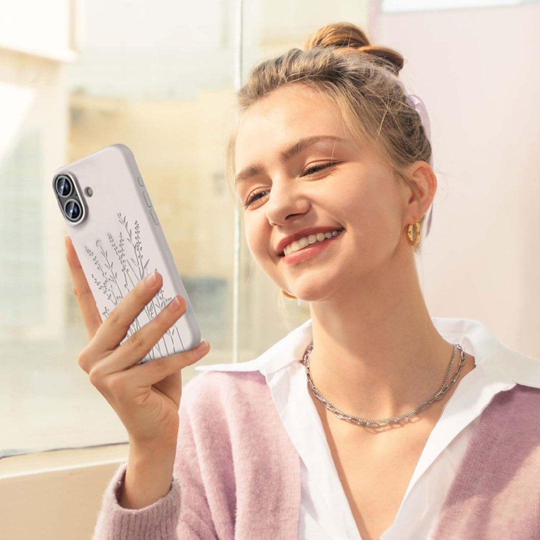 Stone Flower MagSafe iPhone 16 Case - Slim & Stylish - DOKUTRONIX