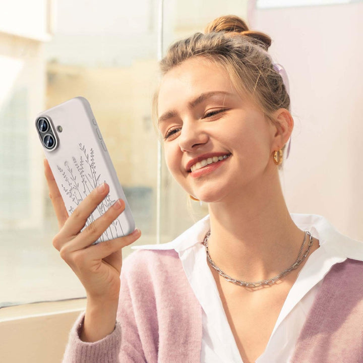 Stone Flower MagSafe iPhone 16 Case - Slim & Stylish - DOKUTRONIX