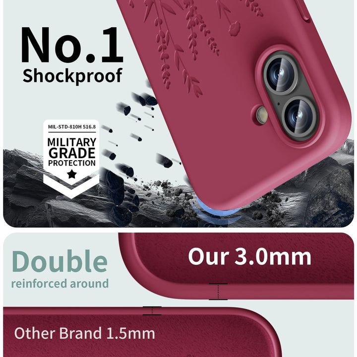 Magsafe Floral Case for iPhone 16 - DOKUTRONIX