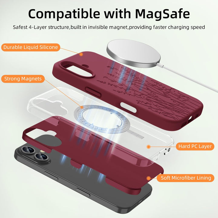 Magsafe Floral Case for iPhone 16 - DOKUTRONIX